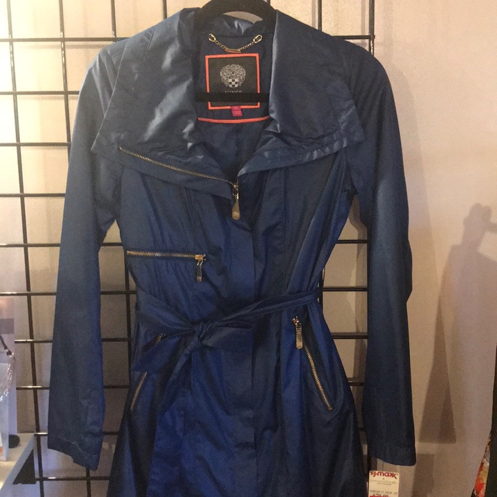 Blue Trench Style Jacket
